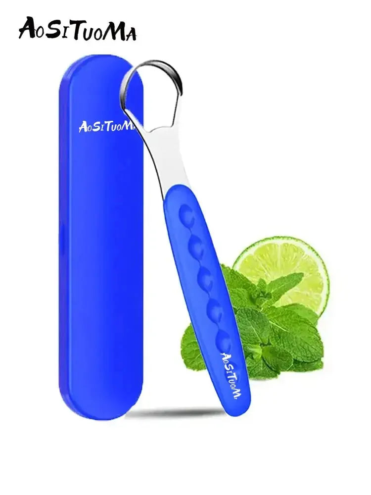Portable Stainless Steel Tongue Scraper