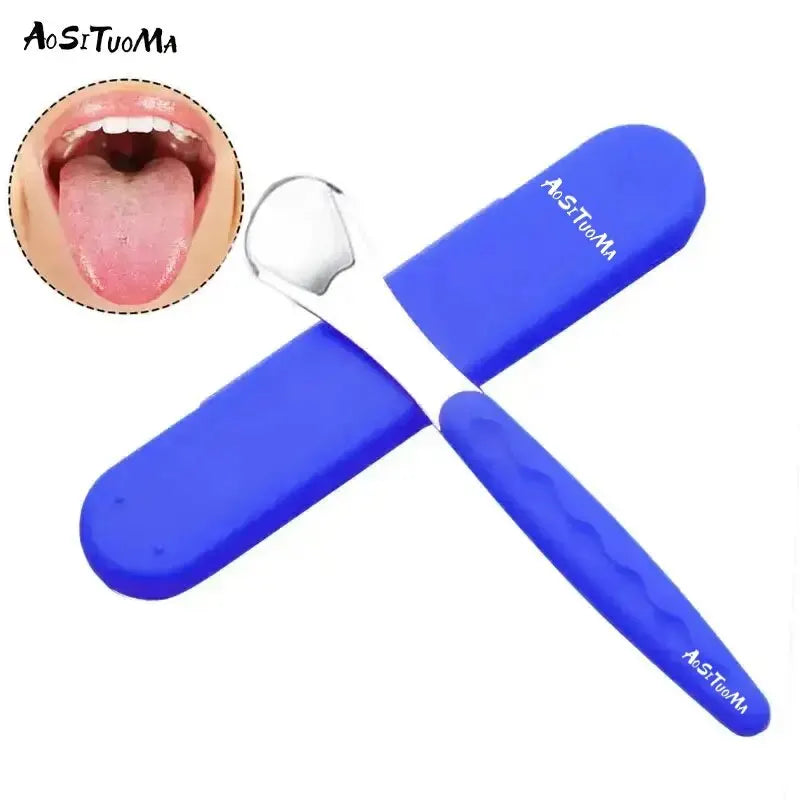 Portable Stainless Steel Tongue Scraper