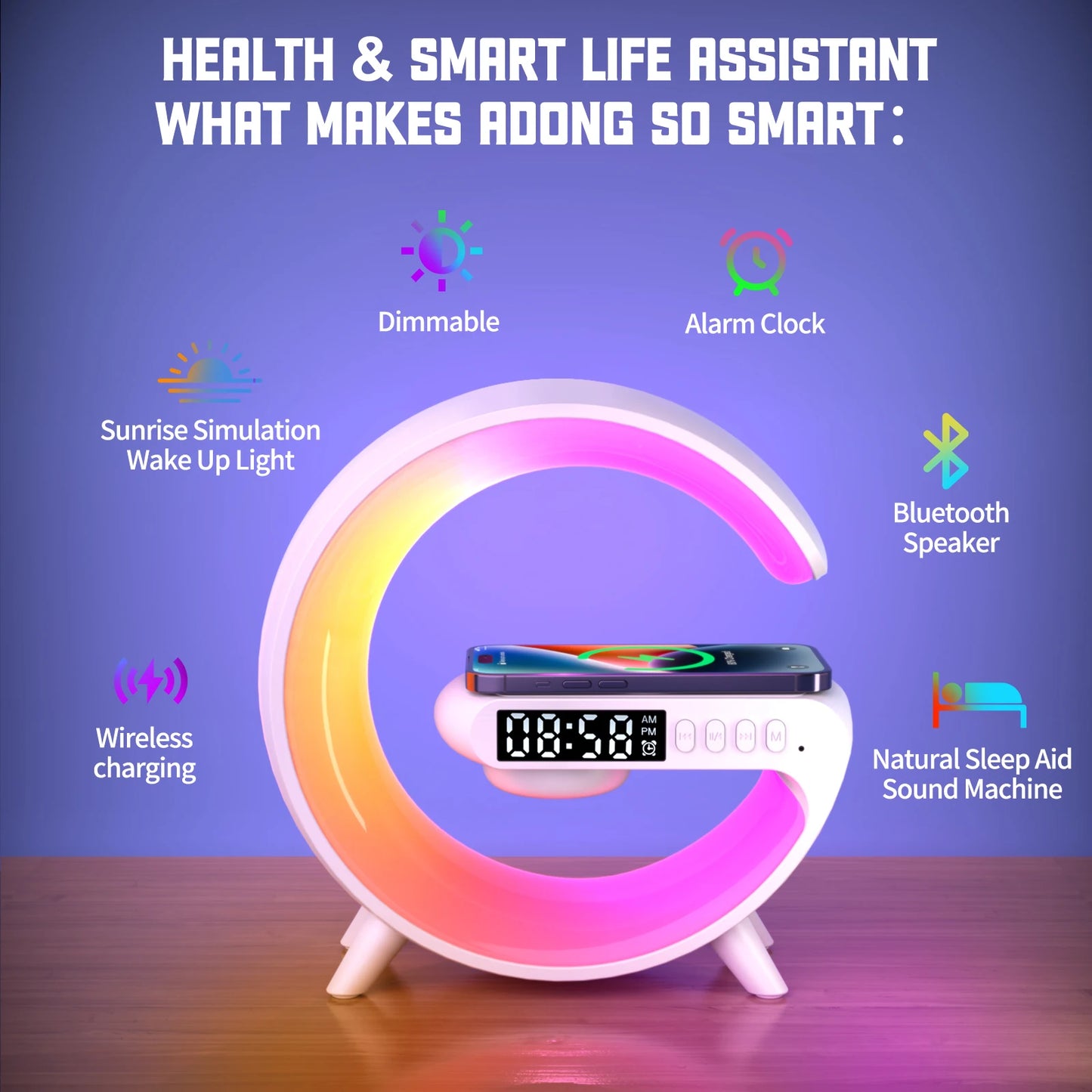 5W Wireless Charger Stand with Speaker
